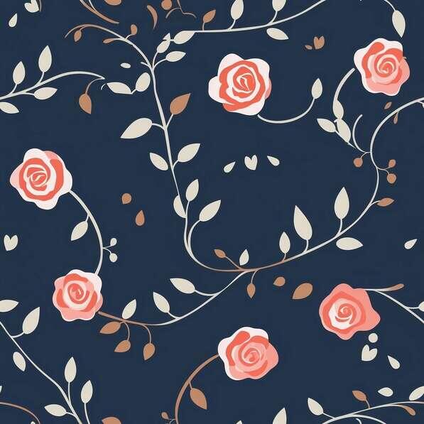 Download Seamless Pink and White Rose Pattern Patterns Online ...