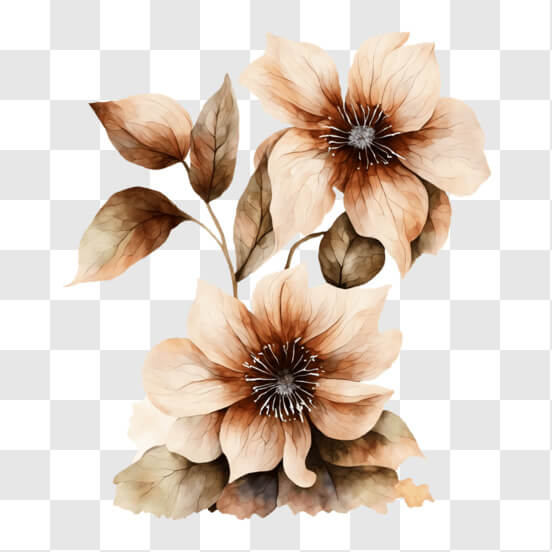 Brown Flower PNG - Download Free & Premium Transparent Brown Flower PNG ...