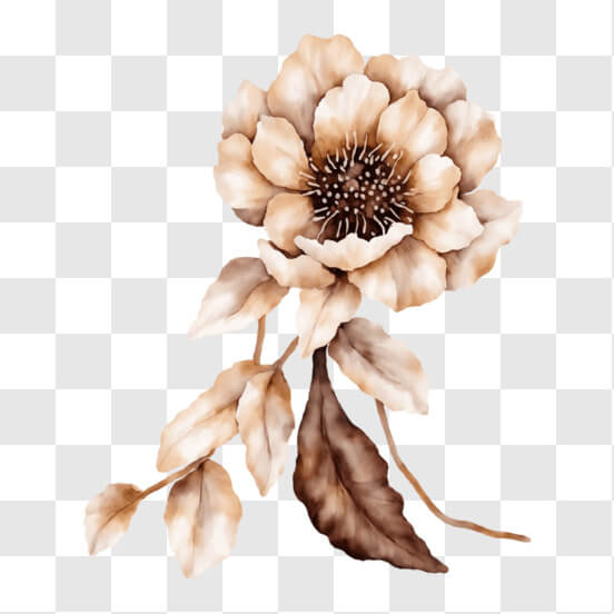 Brown Flower PNG - Download Free & Premium Transparent Brown Flower PNG ...