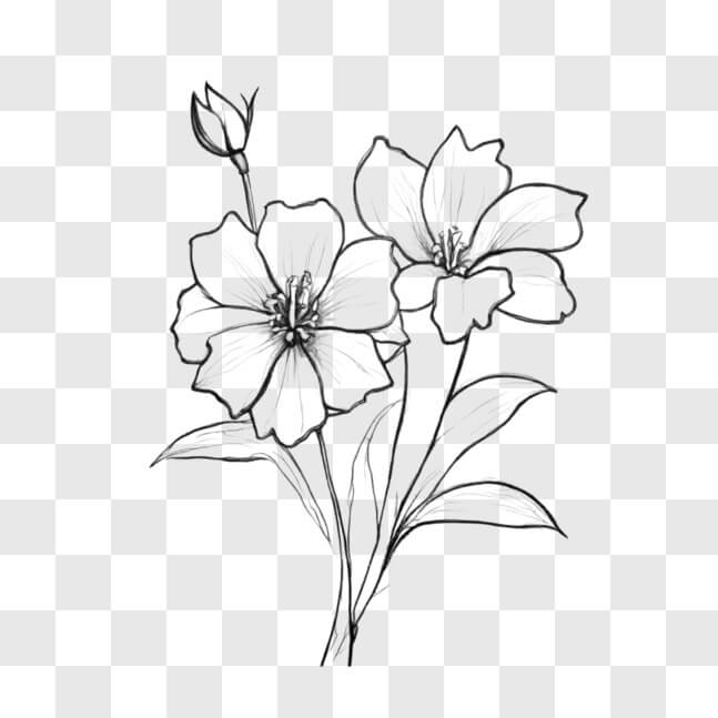 Download Simple Flower Drawing Tutorial for Beginners Sketches Online