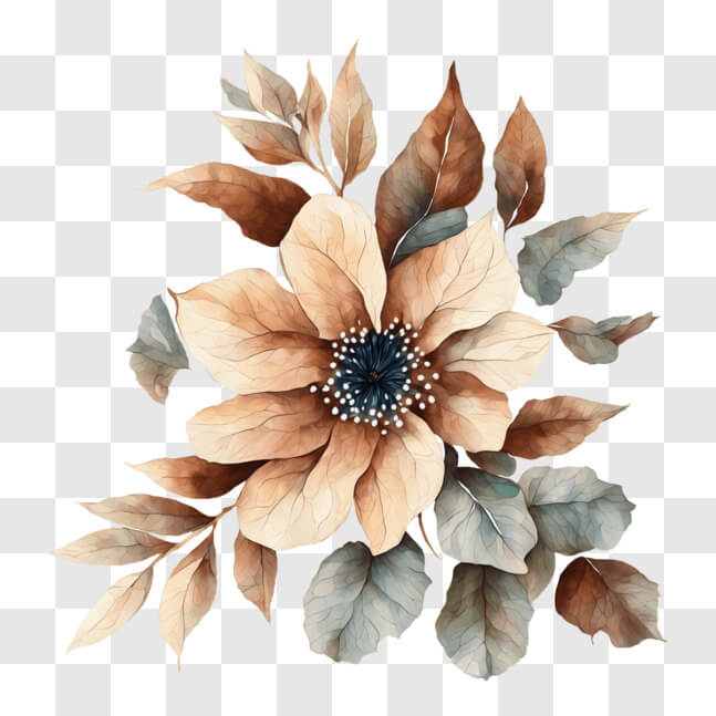 Brown Flower PNG - Download Free & Premium Transparent Brown Flower PNG ...