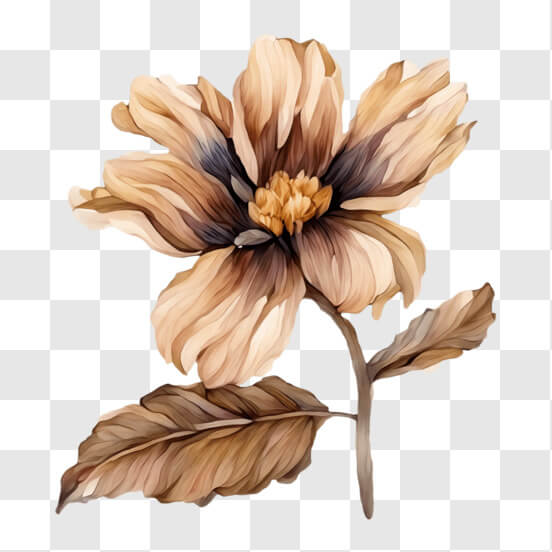 Brown Flower PNG - Download Free & Premium Transparent Brown Flower PNG ...