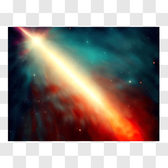 Download Vibrant Red and Orange Comet in Space PNGs Online - Creative ...