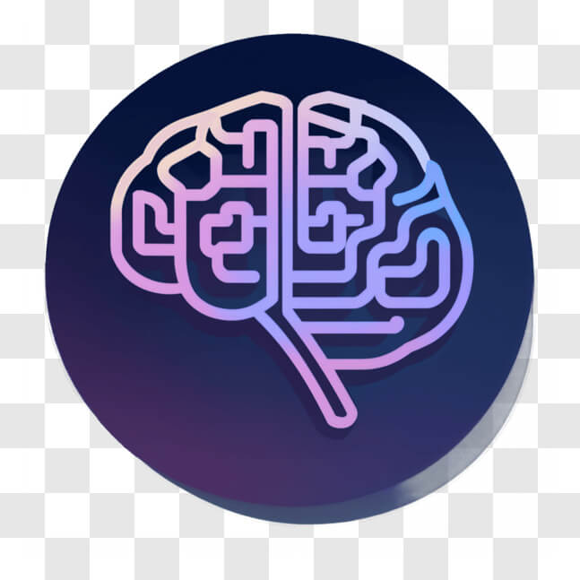 Download Blue Brain Icon Button for Neuroscience and Cognitive ...