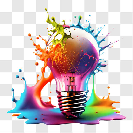 Buntes Farbspritzer-Lichtkunstwerk Hintergründe thumbnail