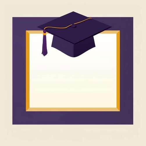 Empty Graduation Frame Download Black Graduation Cap on Empty Frame Backgrounds Online ...