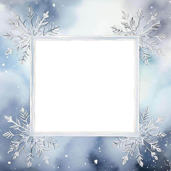 Download Holiday White Frame with Snowflakes Background Backgrounds ...