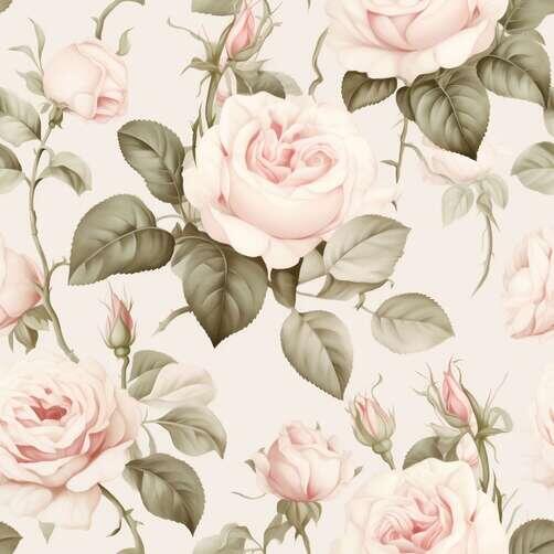 Patten's Pink Roses Download Seamless Pattern of Pink Roses with Green Leaves Patterns ...