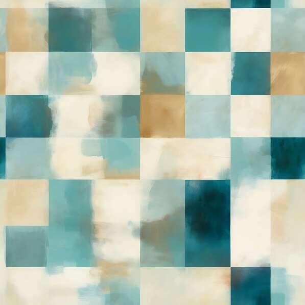 Download Blue, White, and Beige Checkered Pattern with Squares and ...