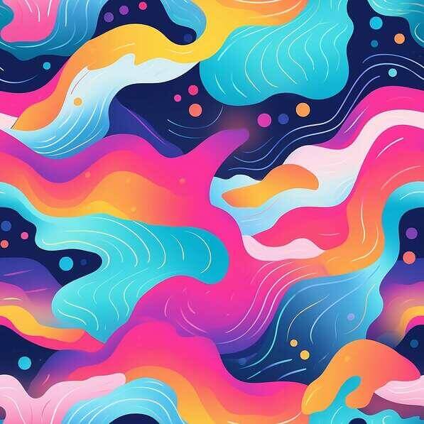 Download Colorful Abstract Background with Waves and Swirls Patterns ...