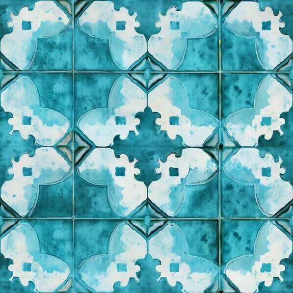 Download Blue and White Tiled Pattern Background Patterns Online ...