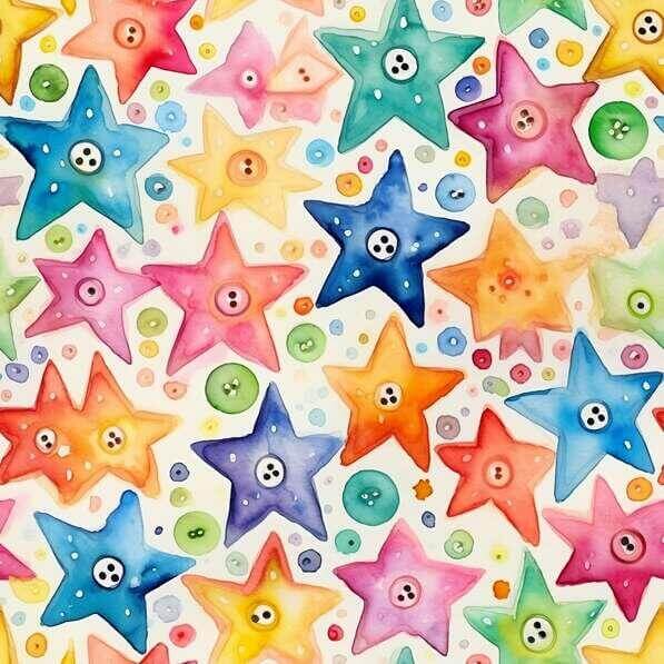 Download Colorful Star Pattern with Buttons Background Patterns Online ...
