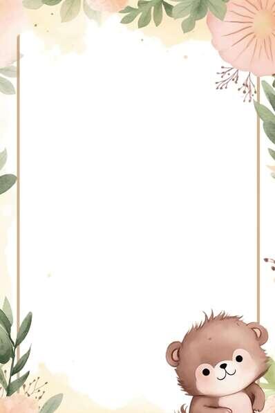 Download Adorable Bear Photo Frame for Special Occasions Backgrounds ...