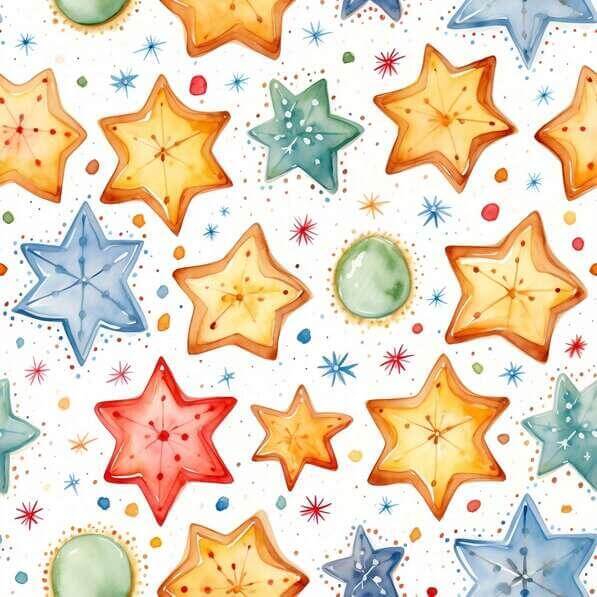 Download Colorful Star Seamless Pattern Patterns Online - Creative Fabrica