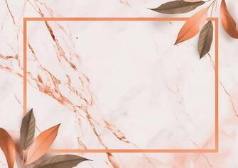 Marble Background with Square Frame and Orange Leaves Marble Background with Square Frame and Orange Leaves thumbnail
