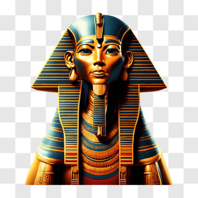 Download Ancient Egyptian Statue Representation PNG Online - Creative ...