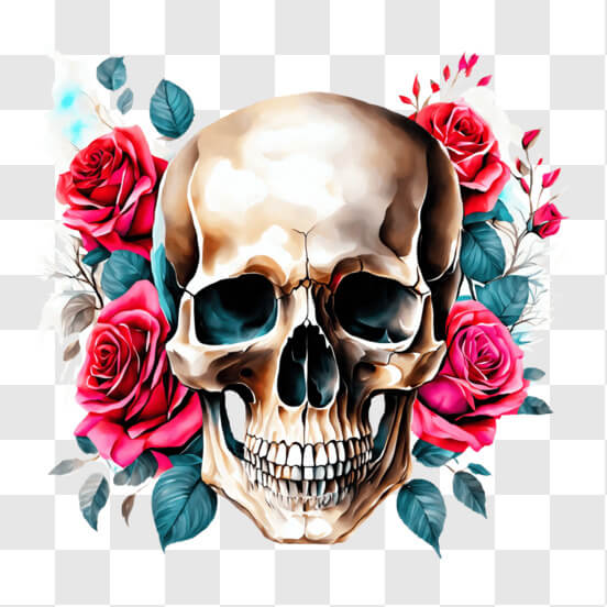 7 Marigold Skull Png Floral Skulls Clipart Bundle With Transparent  Background for Commercial Use 