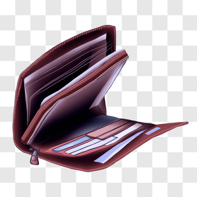 Download Open Wallet Filled with Money and Credit Cards PNGs Online ...