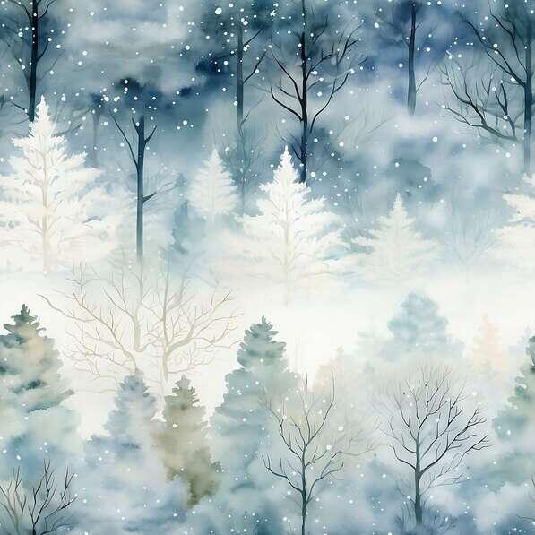 Download Snowy Forest Landscape with Falling Snow Patterns Online ...