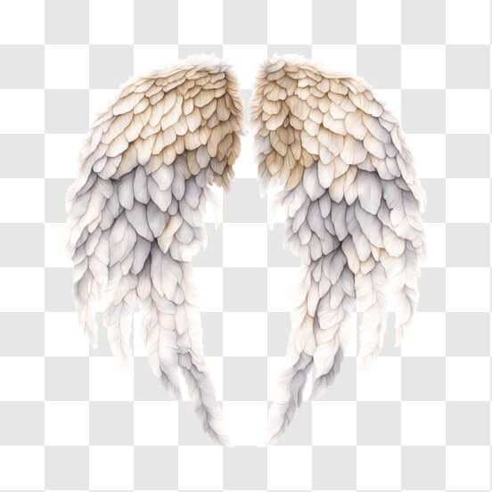Download White Angel Wings on Black Background PNGs Online - Creative ...
