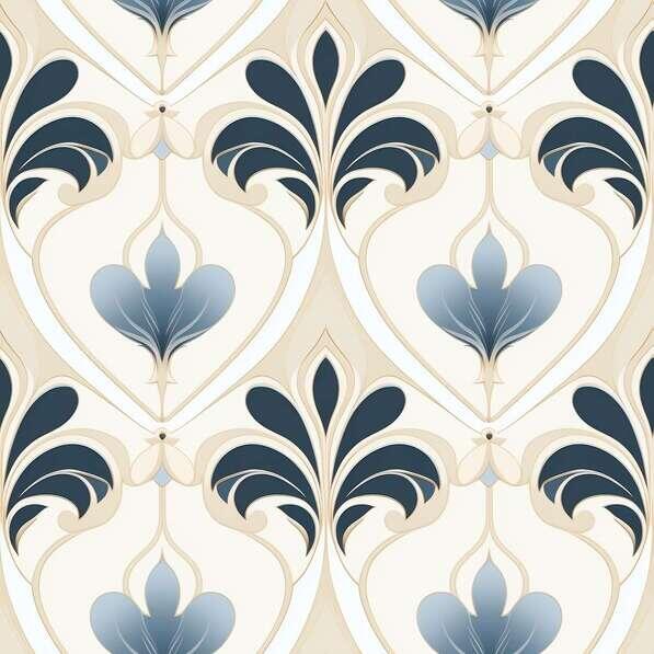 Download Blue and White Floral Seamless Pattern for Home Decor Patterns ...