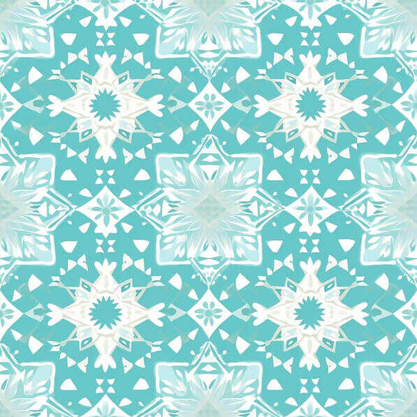 Download Abstract Blue and White Geometric Snowflake Pattern Patterns ...