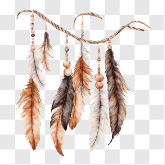 Feathers and Beads on a Branch - Native American Artwork Patterns Feathers and Beads on a Branch - Native American Artwork Patterns thumbnail