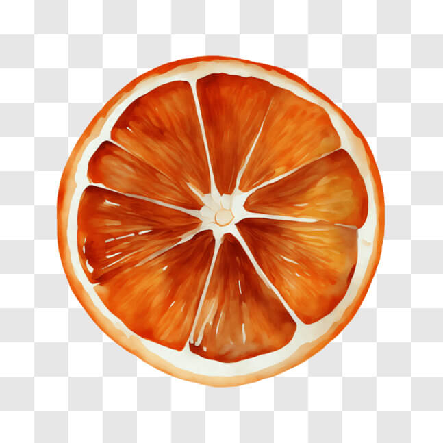 Download Vibrant Orange Slice on Black Background PNGs Online ...