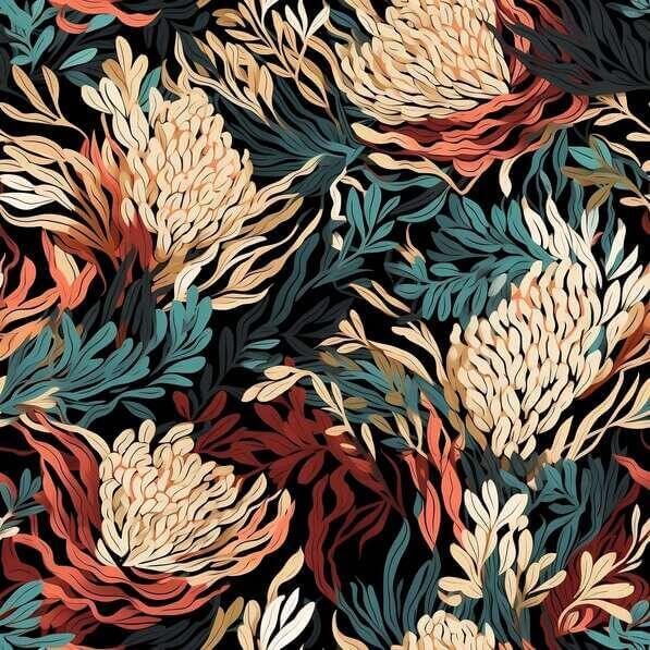 Download Seamless Floral Pattern for Interior Design and Textiles ...