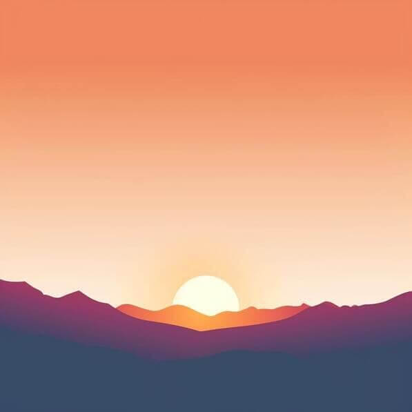 Download Sunset with Mountains Backgrounds Online - Creative Fabrica