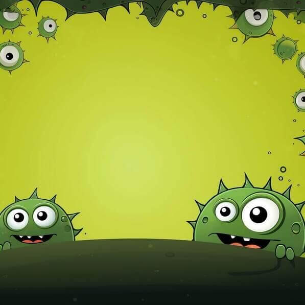Download Cartoon Monsters on Green Background Backgrounds Online ...