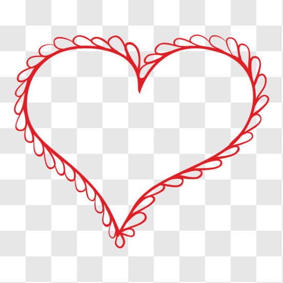 Red Heart Outline PNG - Download Free & Premium Transparent Red Heart  Outline PNG Images Online - Creative Fabrica