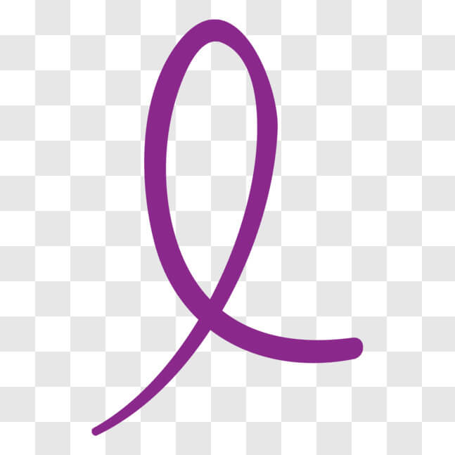 Download Purple Ribbon in the Shape of an L for Women's Health ...