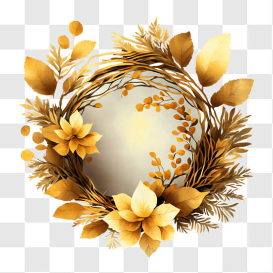 Gold Wreath PNG - Download Free & Premium Transparent Gold Wreath PNG ...