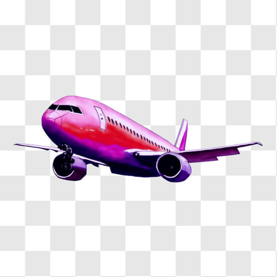 Descarga Avión Grande Morado y Rosa en Vuelo PNGs En Línea - Creative ...