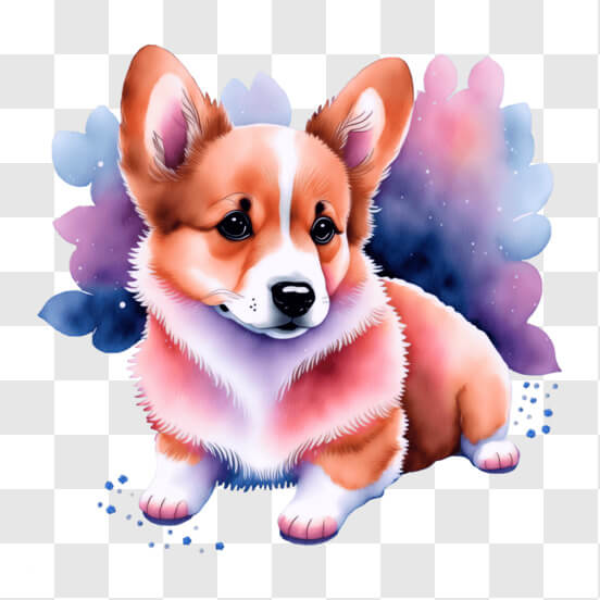 Adorable Corgi Dog Sitting with Colorful Backgrounds and 'I Love You' Message Patterns Adorable Corgi Dog Sitting with Colorful Backgrounds and 'I Love You' Message Patterns thumbnail