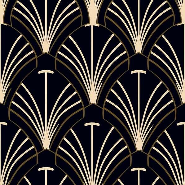 Download Black and Gold Art Deco Geometric Pattern Patterns Online ...