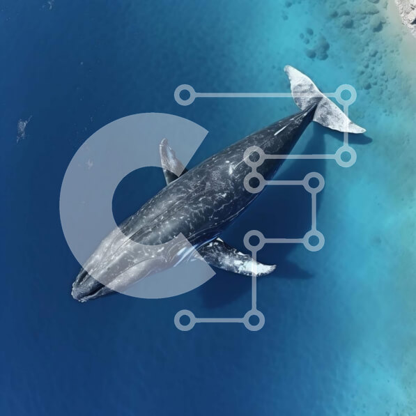 Download Aerial View of Blue Whale Swimming in the Ocean Stockphotos ...