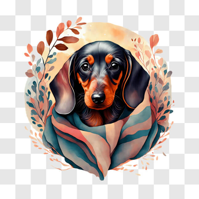 Tracks Publishing Lot De 5 Cartes De Noël Caritatives - Teckel Dans Une