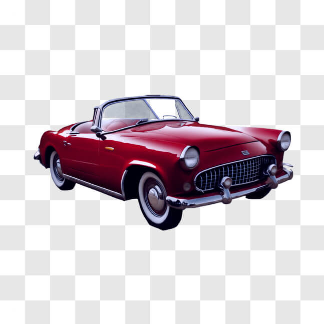 Download Vintage Red Car Parked on Black Background PNGs Online ...
