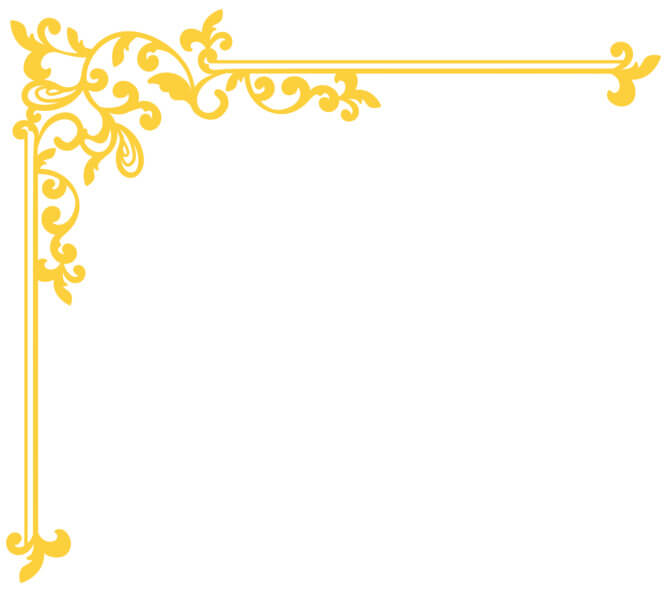 Yellow Rhinestone Border Download Ornate Yellow Floral Frame for Decorative Borders Borders ...