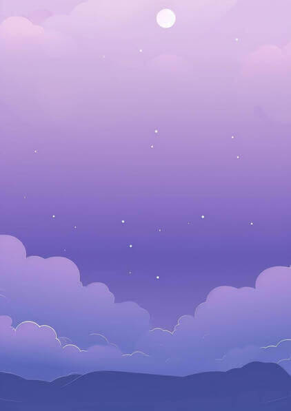 Download Purple Sky with Clouds, Stars, and Moons Backgrounds Online ...