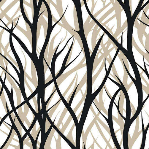 Black and White Branches Seamless Pattern Black and White Branches Seamless Pattern thumbnail
