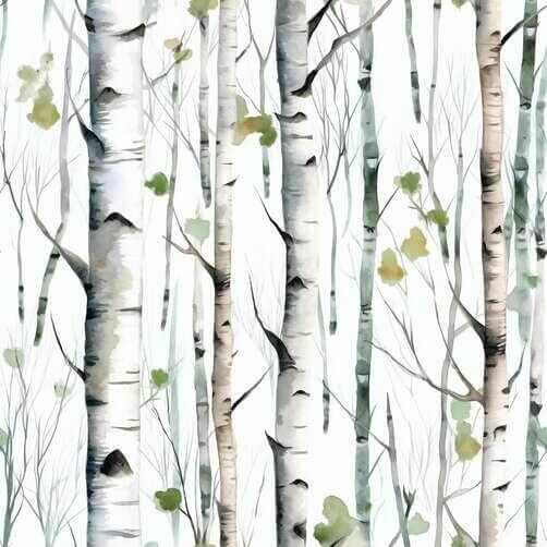 Seamless Birch Tree Pattern for Wall Art and Home Decor Seamless Birch Tree Pattern for Wall Art and Home Decor thumbnail