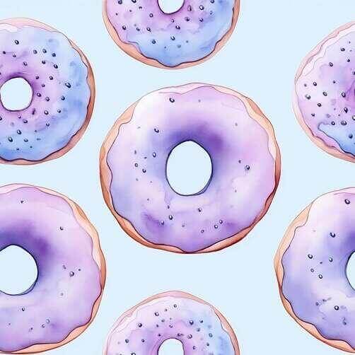 Abstract Arrangement of Purple and Blue Donuts Abstract Arrangement of Purple and Blue Donuts thumbnail