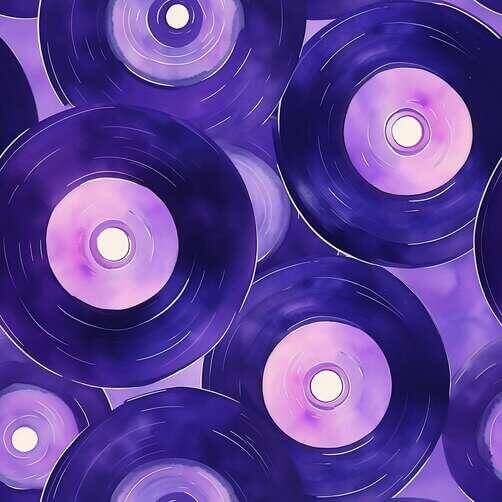 Seamless Purple Vinyl Records Pattern Seamless Purple Vinyl Records Pattern thumbnail