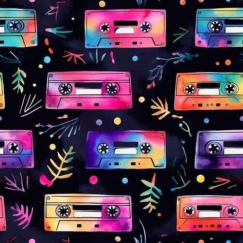 Colorful Cassette Tape Pattern Colorful Cassette Tape Pattern thumbnail