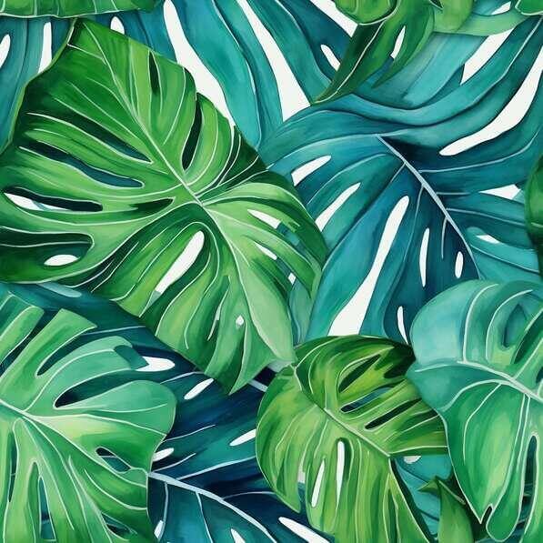 Download Tropical Leaves Seamless Pattern Patterns Online - Creative ...