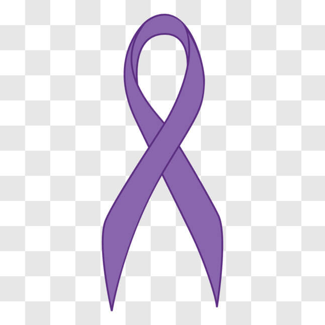 Download Raise Awareness with Purple Breast Cancer Ribbon PNG Online ...
