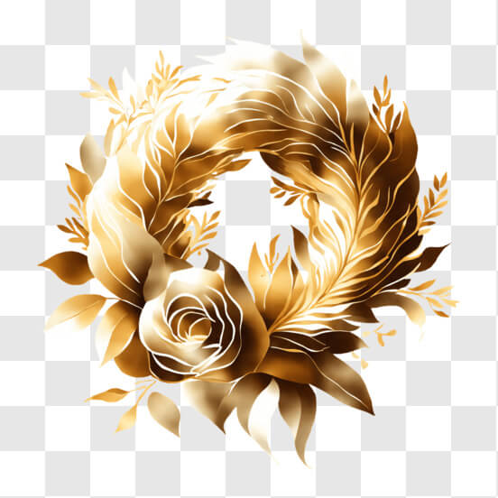 Gold Wreath PNG - Download Free & Premium Transparent Gold Wreath PNG ...